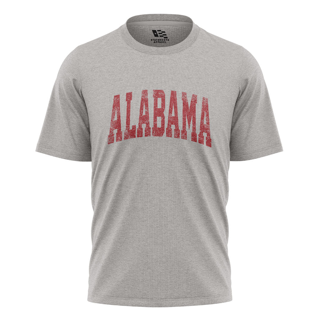 Alabama Varsity Arch Distressed - Sport Grey flatlay
