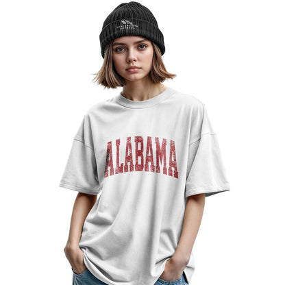 Alabama Varsity Arch Distressed - White lifestyle 2