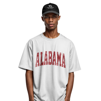 Alabama Varsity Arch Distressed - White lifestyle 4