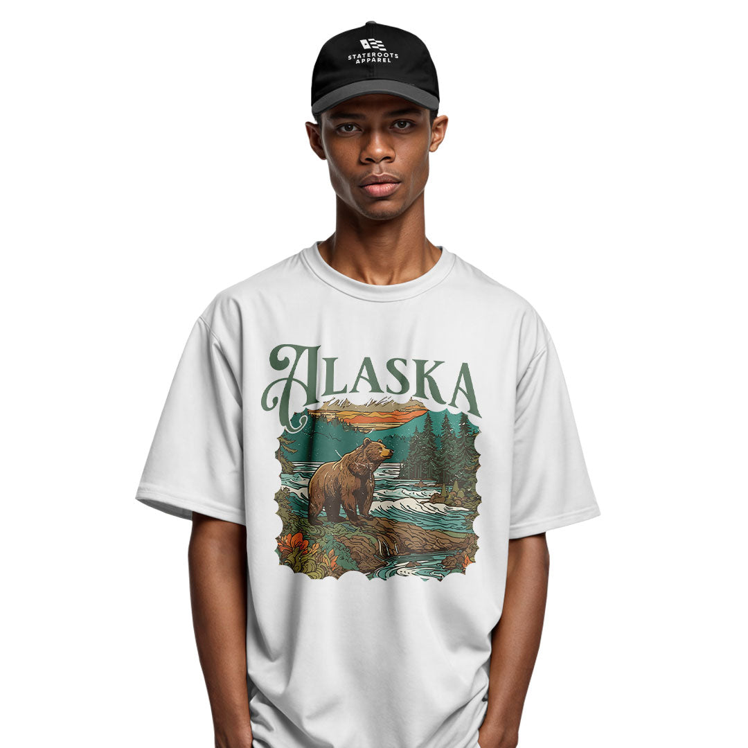 Alaska Bear River Sunset Wildlife Landscape - White lifestyle 4