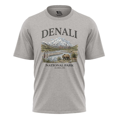 Alaska Denali National Park Grizzly Bear River - Sport Grey flatlay