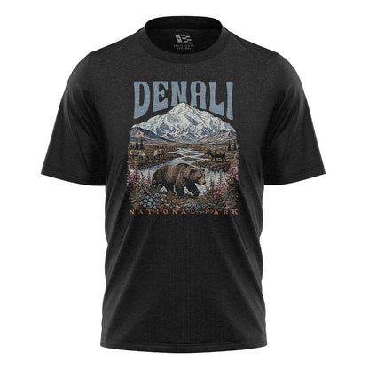 Alaska Denali National Park Grizzly Stream - Black flatlay