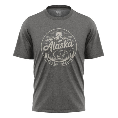Alaska Est 1959 Frontier Circle Badge - Charcoal flatlay
