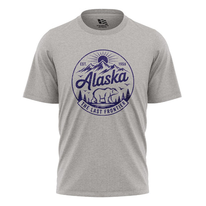 Alaska Est 1959 Frontier Circle Badge - Sport Grey flatlay
