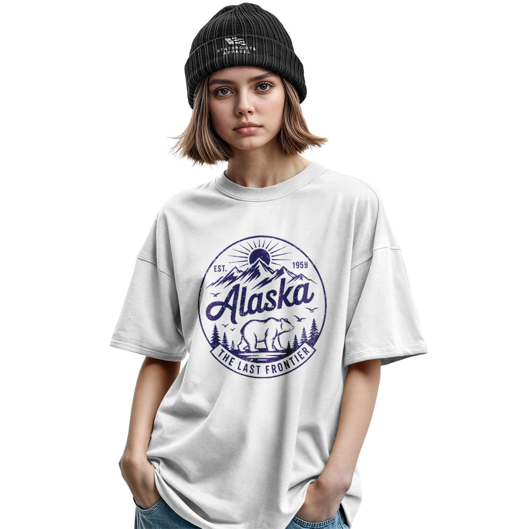 Alaska Est 1959 Frontier Circle Badge - White lifestyle 2