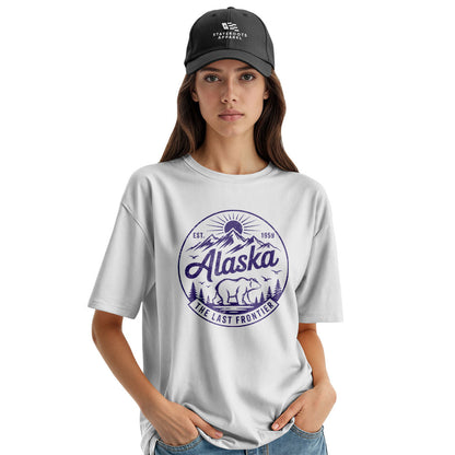 Alaska Est 1959 Frontier Circle Badge - White lifestyle 3