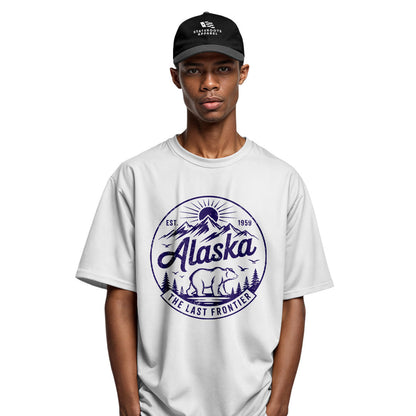 Alaska Est 1959 Frontier Circle Badge - White lifestyle 4