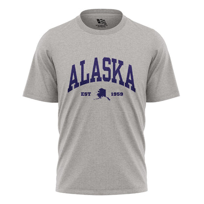 Alaska Est 1959 Varsity State Silhouette - Sport Grey flatlay