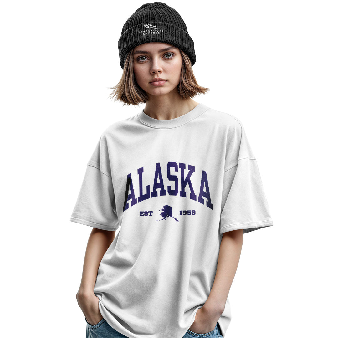 Alaska Est 1959 Varsity State Silhouette - White lifestyle 2