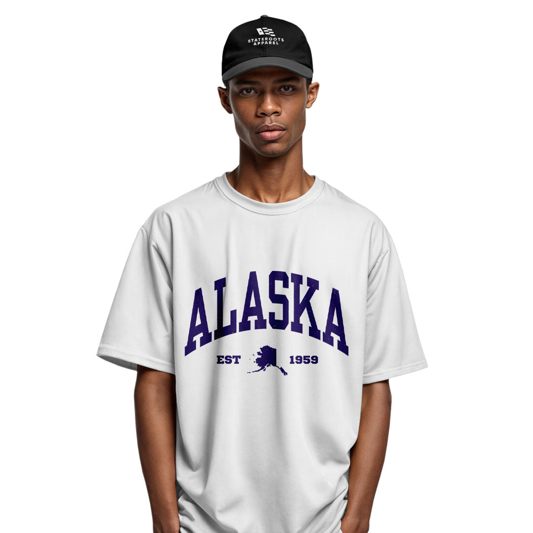 Alaska Est 1959 Varsity State Silhouette - White lifestyle 4