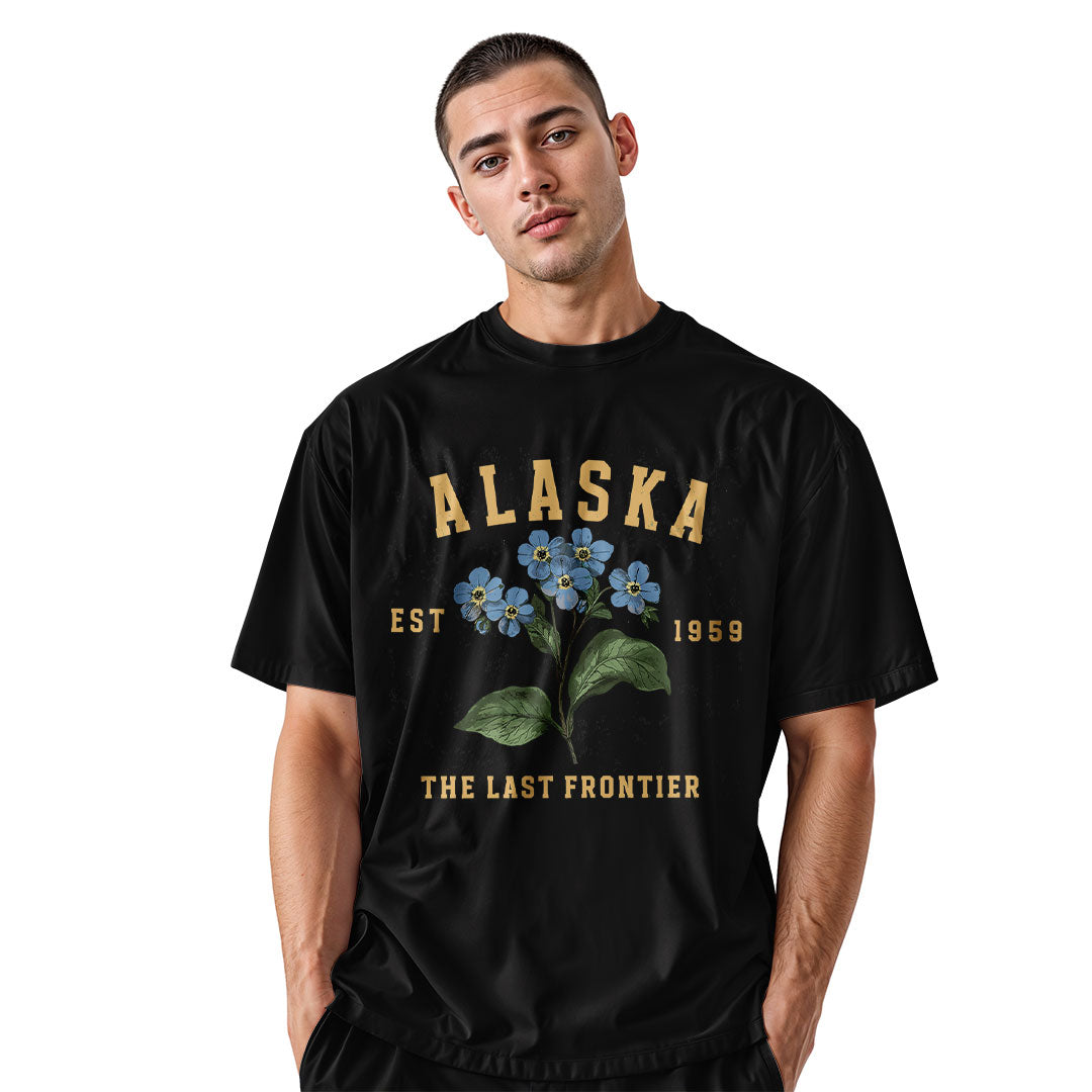Alaska Forget Me Not Est 1959 Collegiate - Black lifestyle 2