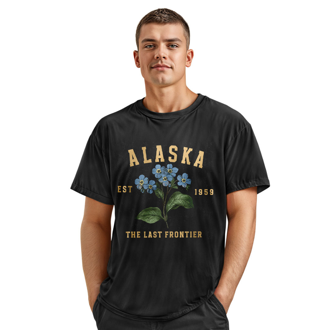 Alaska Forget Me Not Est 1959 Collegiate - Black lifestyle 4