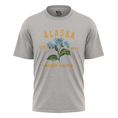 Alaska Forget Me Not Est 1959 Collegiate - Sport Grey flatlay