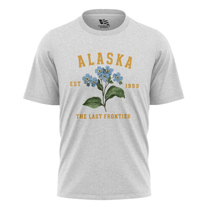Alaska Forget Me Not Est 1959 Collegiate - White flatlay