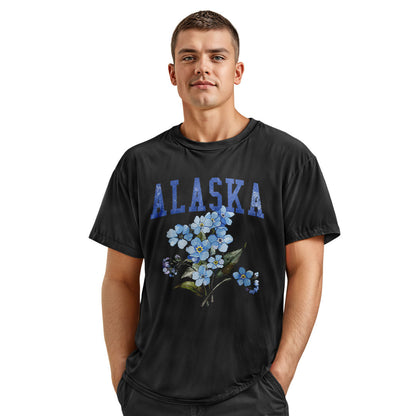 Alaska Forget Me Not Floral Bouquet - Black lifestyle 4