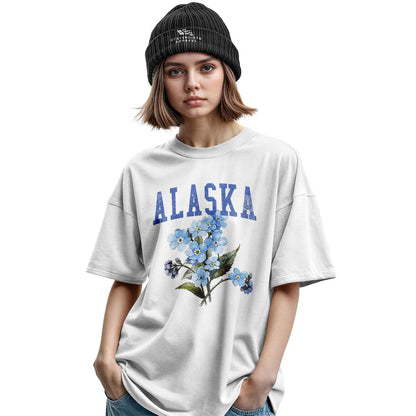 Alaska Forget Me Not Floral Bouquet - White lifestyle 2