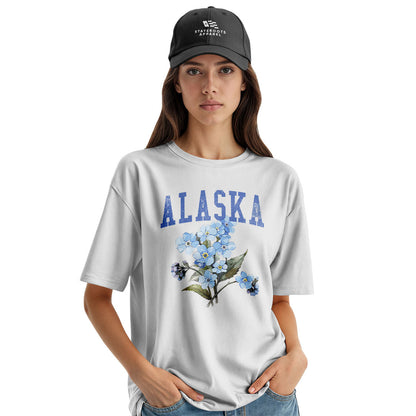 Alaska Forget Me Not Floral Bouquet - White lifestyle 3