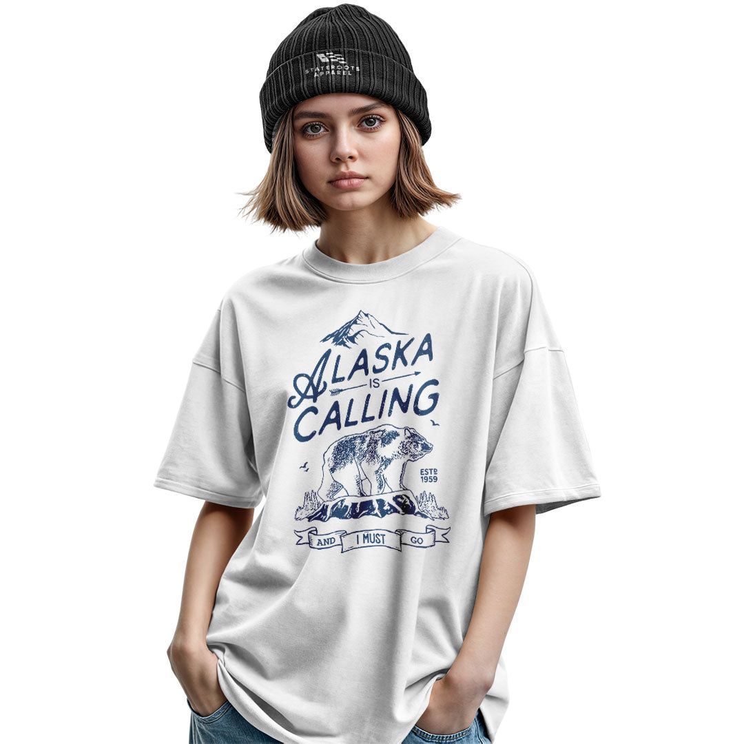 Alaska Is Calling Bear Vintage - White lifestyle 2