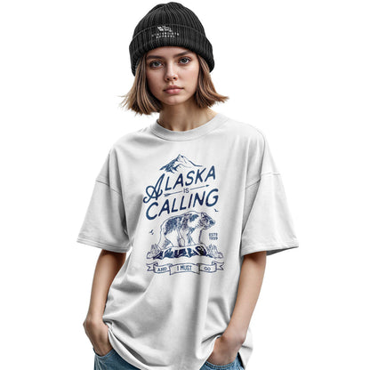 Alaska Is Calling Bear Vintage - White lifestyle 2