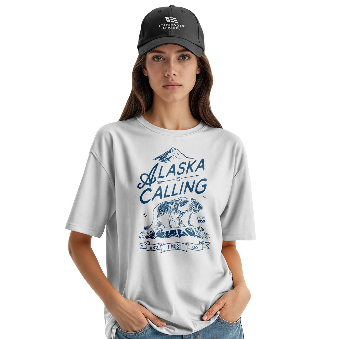 Alaska Is Calling Bear Vintage - White lifestyle 3