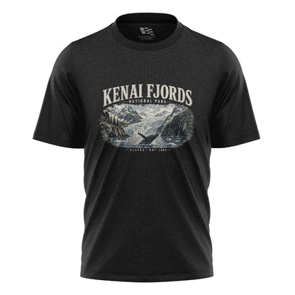 Alaska Kenai Fjords Whale Glacier Park - Black flatlay