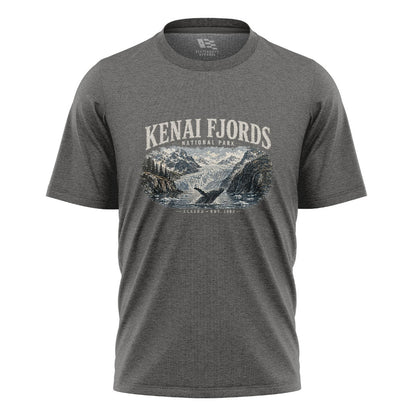 Alaska Kenai Fjords Whale Glacier Park - Charcoal flatlay