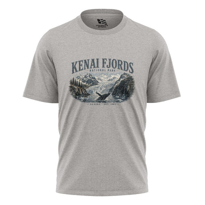Alaska Kenai Fjords Whale Glacier Park - Sport Grey flatlay