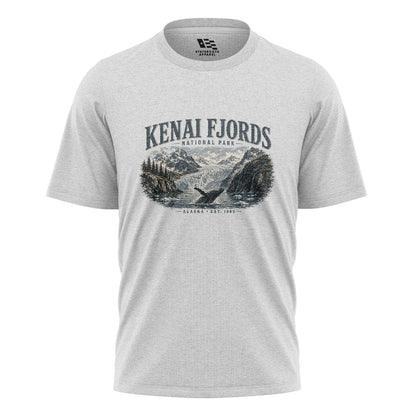 Alaska Kenai Fjords Whale Glacier Park - White flatlay