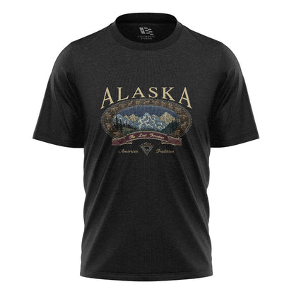 Alaska Last Frontier American Tradition Crest - Black flatlay