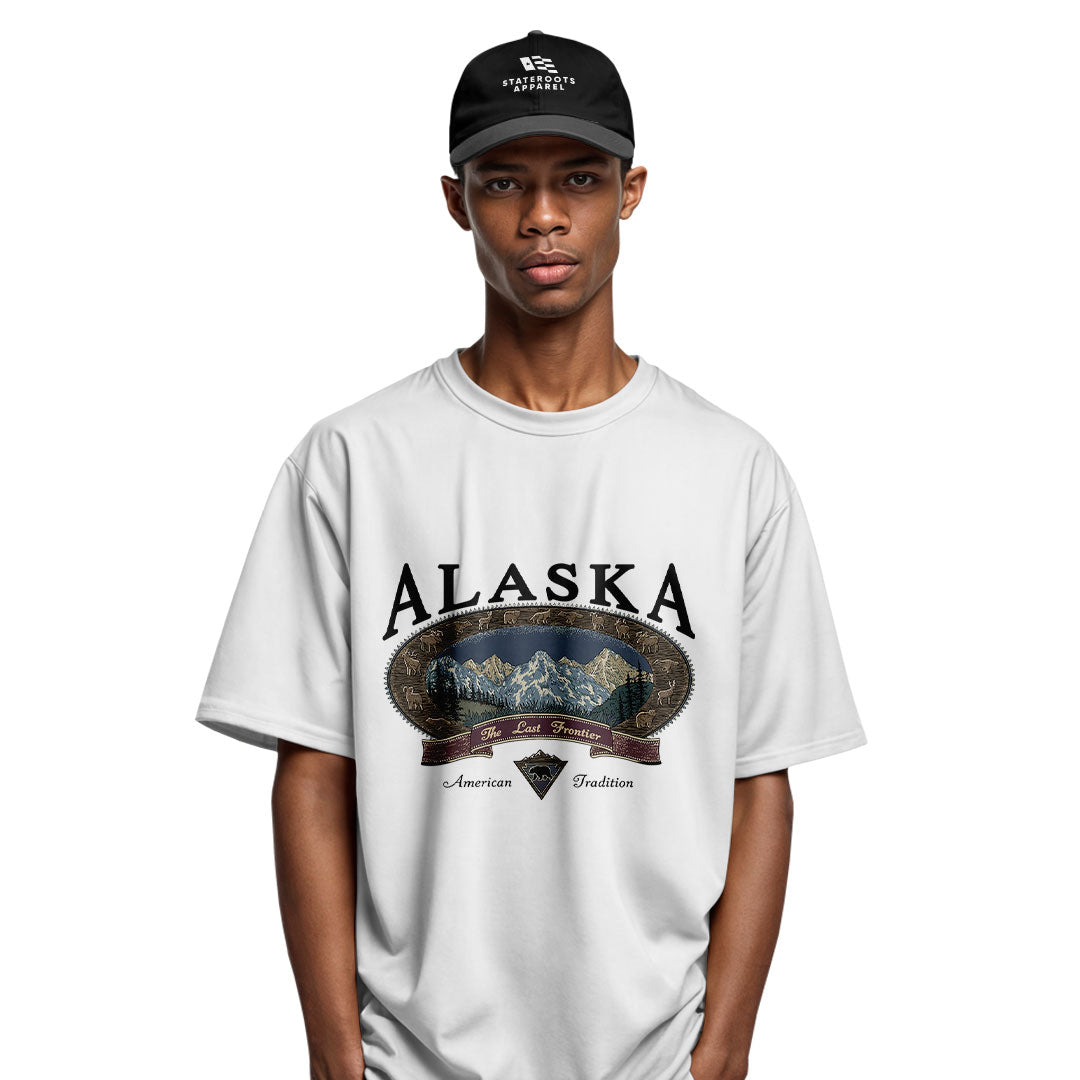 Alaska Last Frontier American Tradition Crest - White lifestyle 4