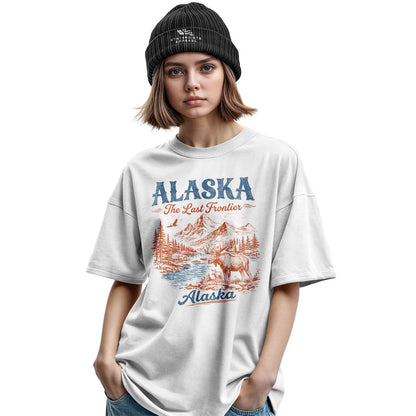 Alaska Last Frontier Moose Vintage - White lifestyle 2