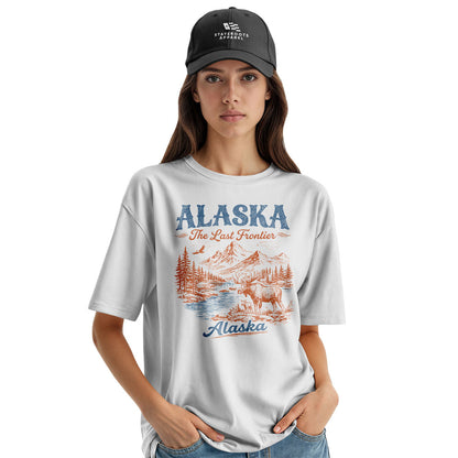 Alaska Last Frontier Moose Vintage - White lifestyle 3