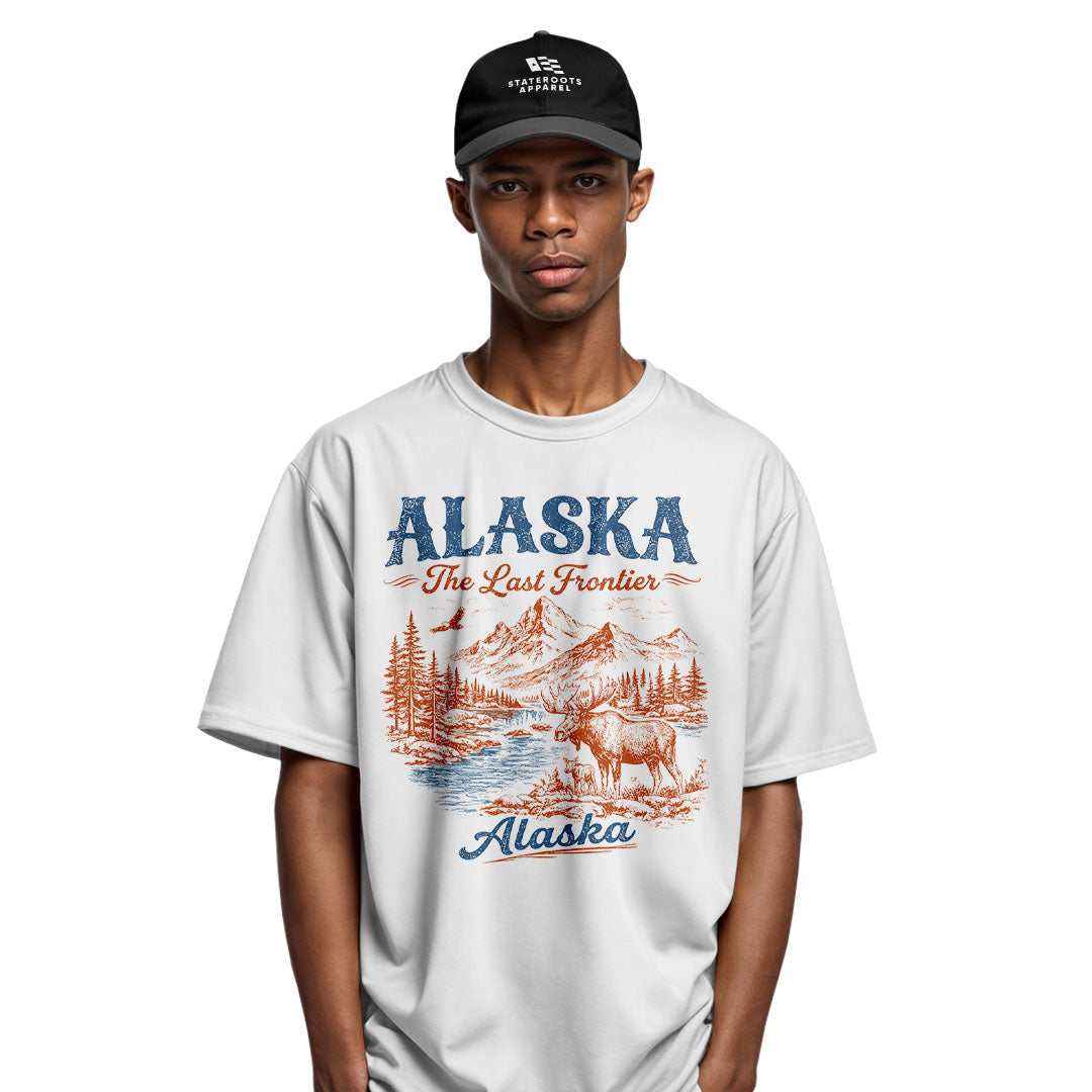 Alaska Last Frontier Moose Vintage - White lifestyle 4