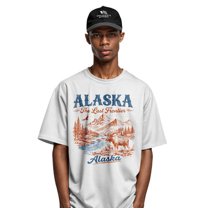 Alaska Last Frontier Moose Vintage - White lifestyle 4