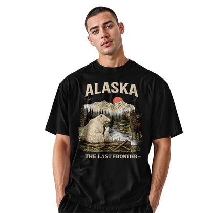 Alaska Last Frontier Polar Bear Moose - Black lifestyle 2