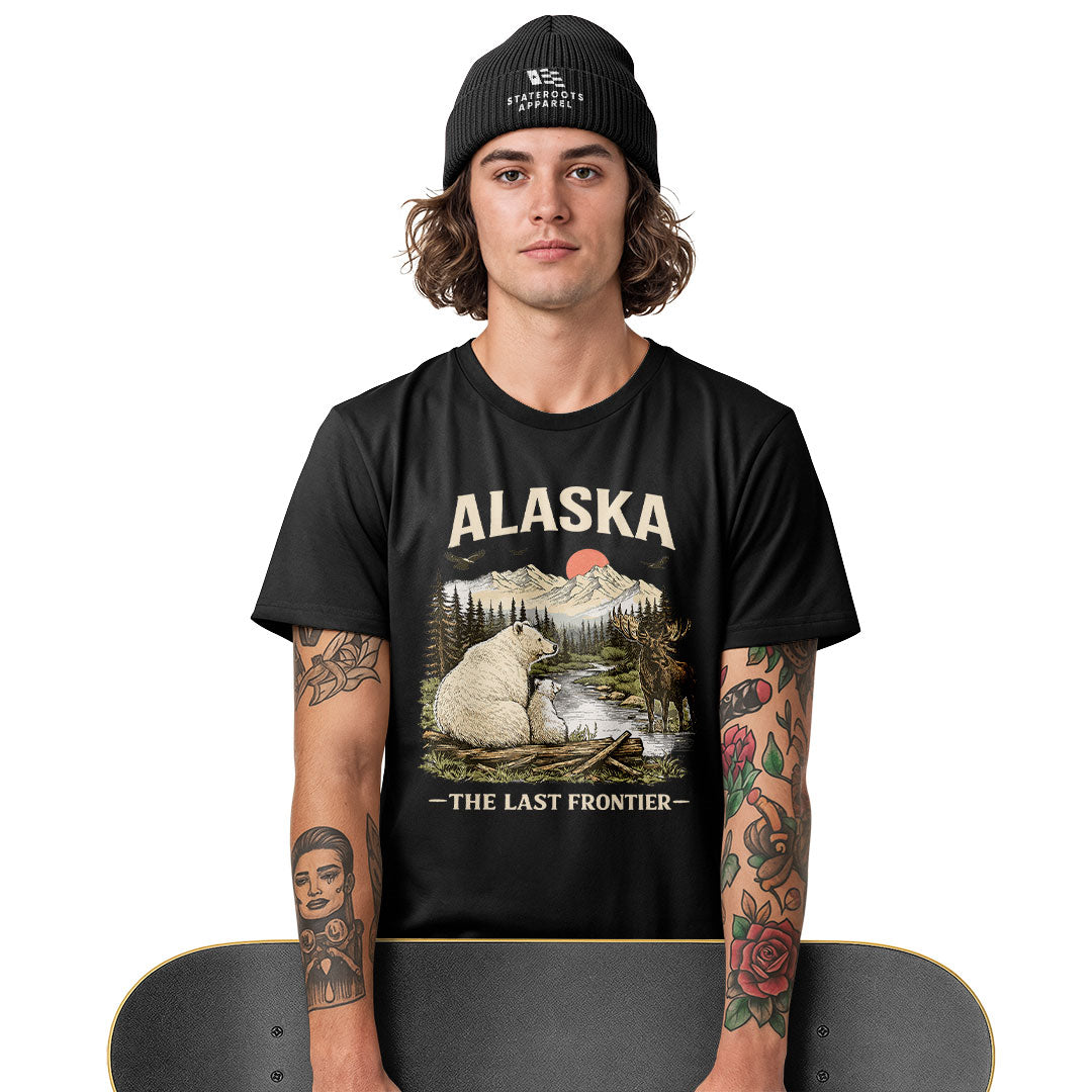 Alaska Last Frontier Polar Bear Moose - Black lifestyle 3