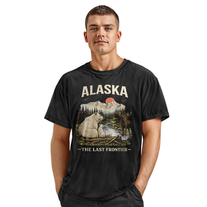Alaska Last Frontier Polar Bear Moose - Black lifestyle 4