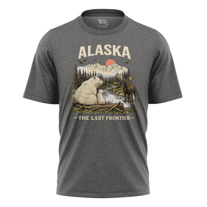 Alaska Last Frontier Polar Bear Moose - Charcoal flatlay