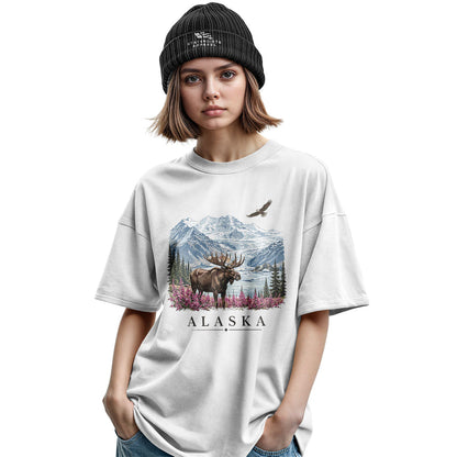 Alaska Moose Eagle Glacier Landscape - White lifestyle 2