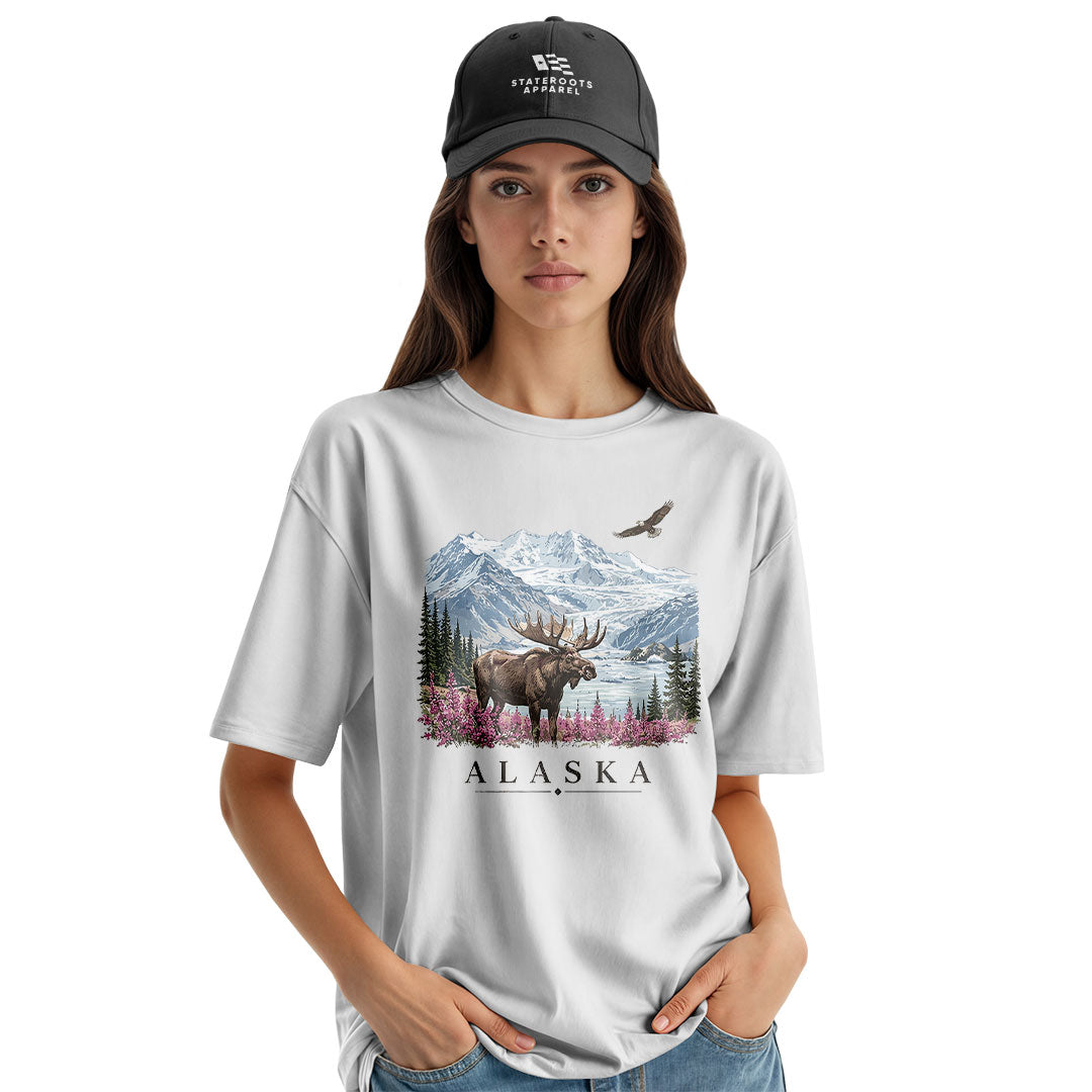 Alaska Moose Eagle Glacier Landscape - White lifestyle 3