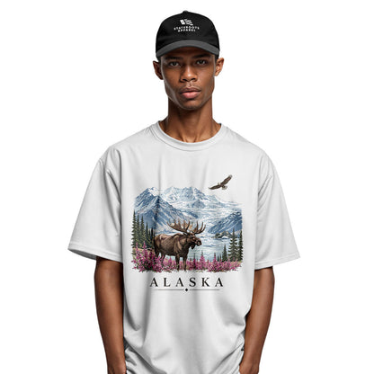 Alaska Moose Eagle Glacier Landscape - White lifestyle 4
