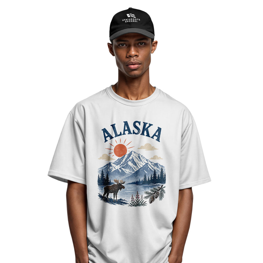 Alaska Sunrise Moose Lake Mountain - White lifestyle 4