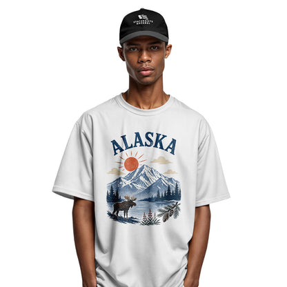 Alaska Sunrise Moose Lake Mountain - White lifestyle 4