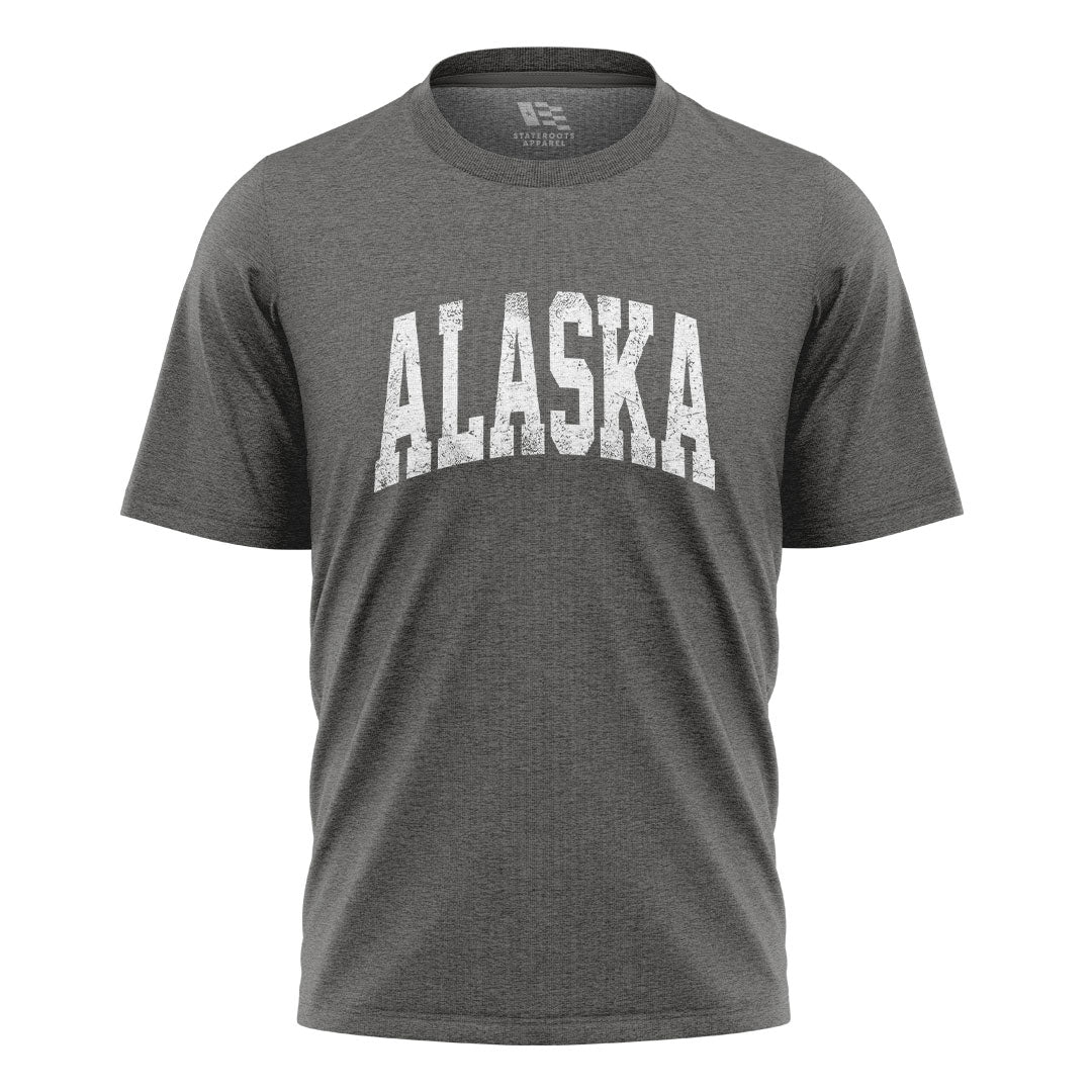 Alaska Varsity Arch Distressed - Charcoal flatlay