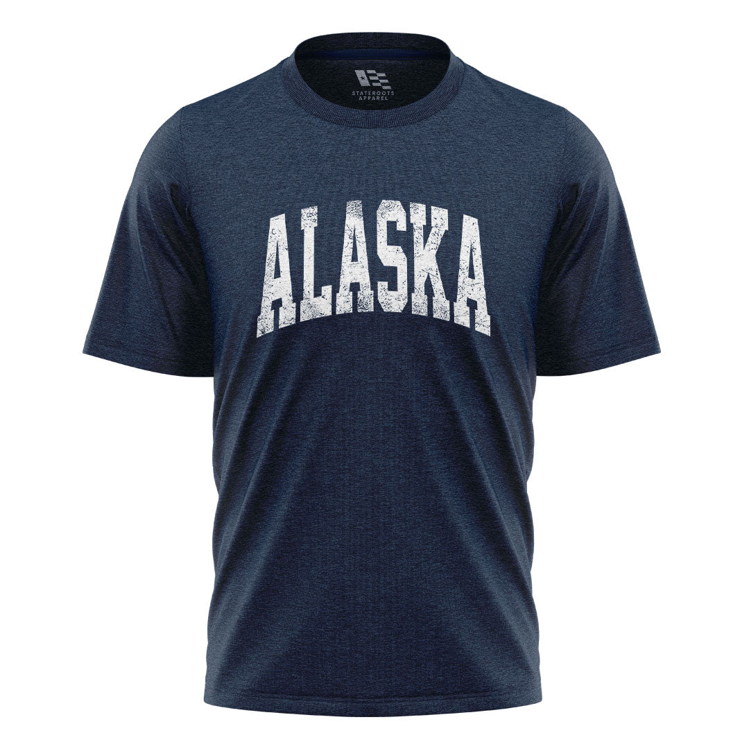 Alaska Varsity Arch Distressed - Navy flatlay