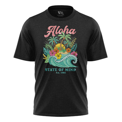 Aloha State of Mind 1984 Tee - Black flatlay