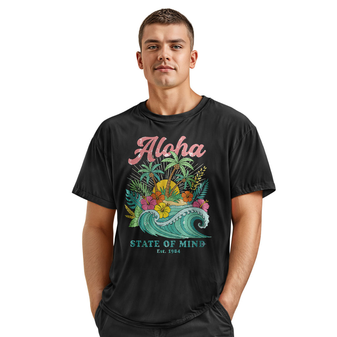 Aloha State of Mind 1984 Tee - Charcoal view