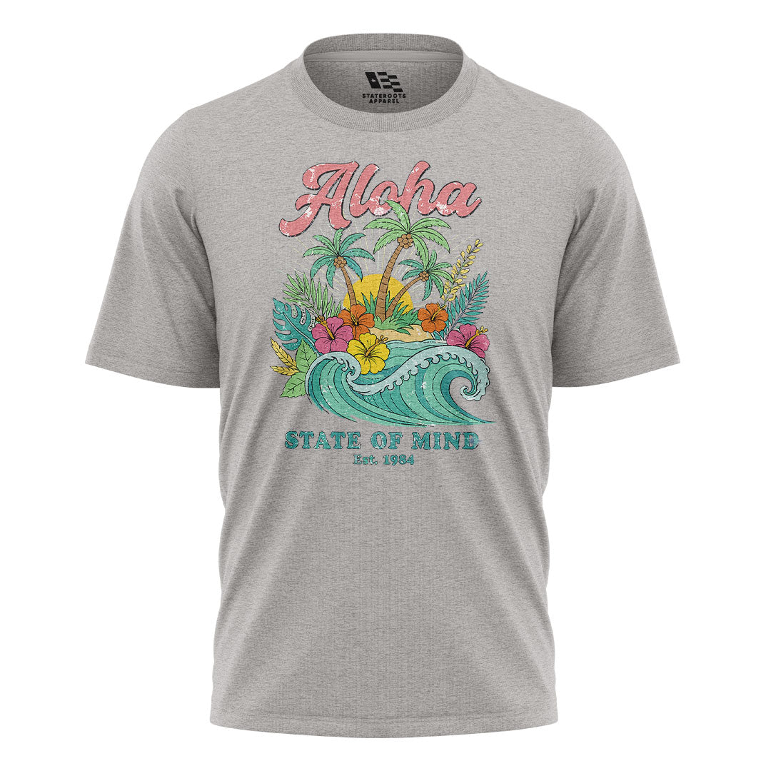 Aloha State of Mind 1984 Tee - Sport Grey flatlay