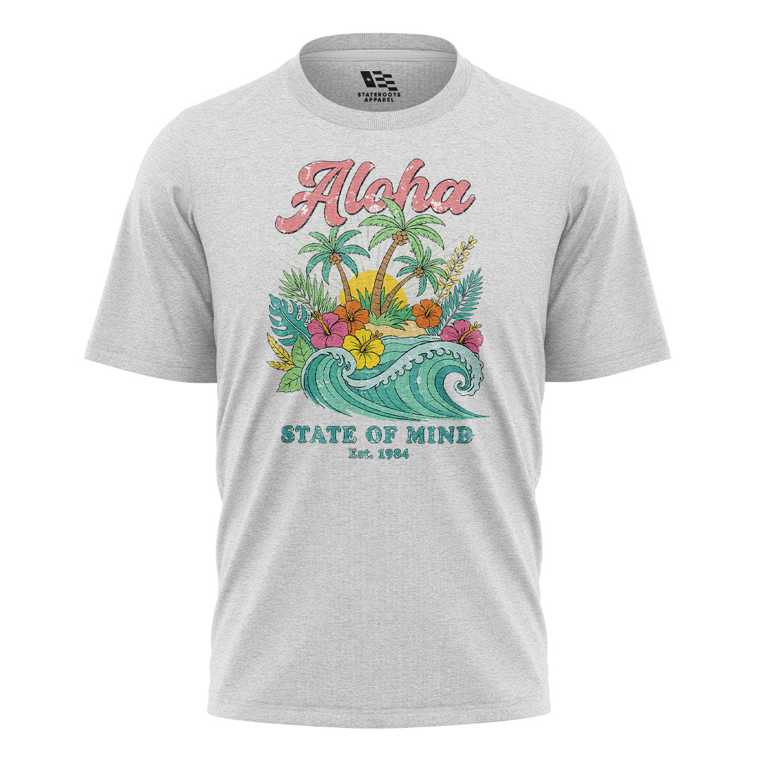 Aloha State of Mind 1984 Tee - White flatlay