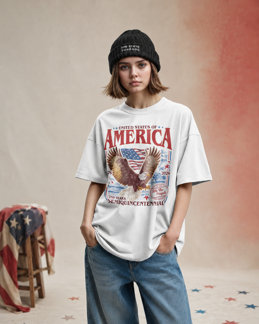 Happy 250th Birthday USA T-Shirt | 1776-2026 Retro Tee